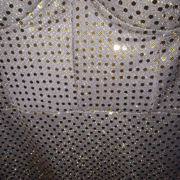 Haute Monde Gold/ Black Bling Sequins Medium Mini  Dress - Picture 4 of 4